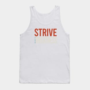 Boxing Motivation Strive for Greatness Tank Top